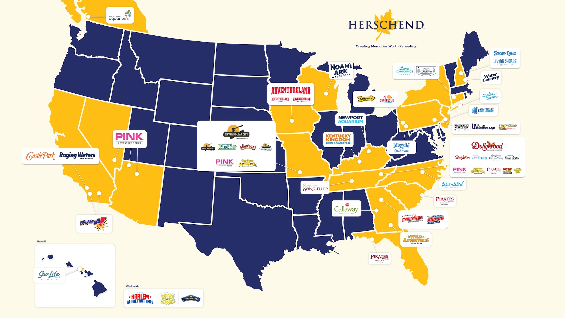 Map Of Herschend Experiences